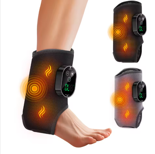 Cordless 4-in-1 Ankle & Foot Massager with Heat & Vibration Therapy