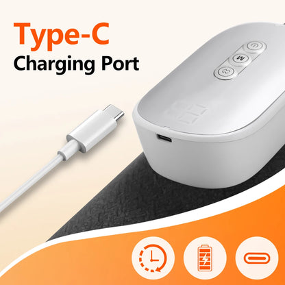 Electric Leg Massager Wireless Rechargeable Air Compression Calf Massage Relax Leg 3 Modes 360° Air Pressure Air Bag Leg Massage