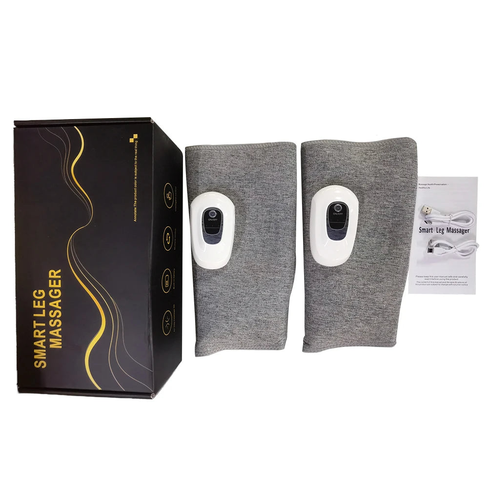 Electric Leg Massager Wireless Rechargeable Air Compression Calf Massage Relax Leg 3 Modes 360° Air Pressure Air Bag Leg Massage