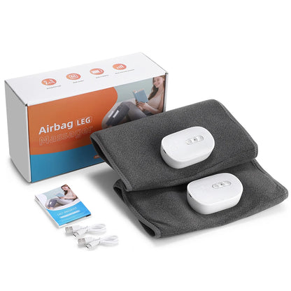 Electric Leg Massager Wireless Rechargeable Air Compression Calf Massage Relax Leg 3 Modes 360° Air Pressure Air Bag Leg Massage